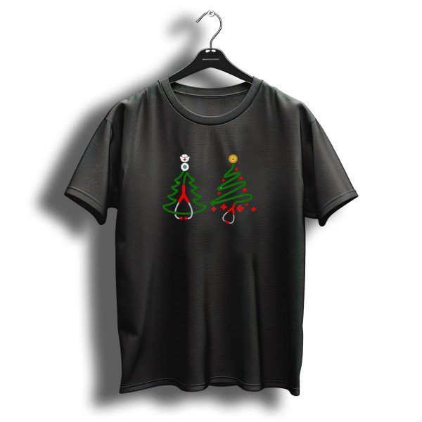 Christmas Nurse Holiday Stethoscope Tree T Shirt 1 t shirt 1