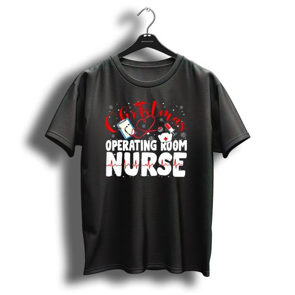 Christmas Operating Room Nurse Stethoscope Syringe Snowflakes T Shirt 1 t shirt 1