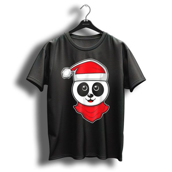 Christmas Panda Santa Hat Holiday Vacation T Shirt 1 t shirt 1