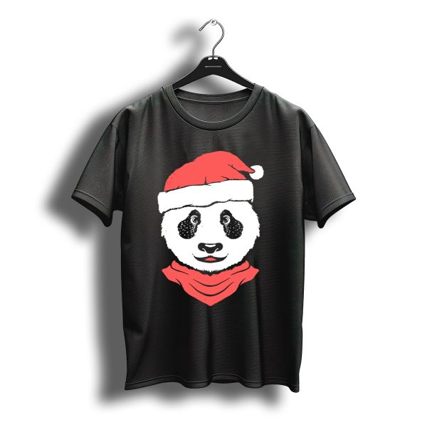 Christmas Panda Santa Hat T Shirt t shirt 1