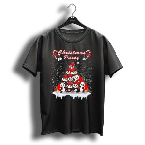 Christmas Party Festive Panda Gathering T-Shirt