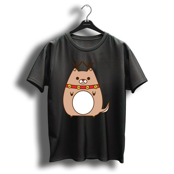 Christmas Pupsheen Reindeer Bell Collar T Shirt 1 t shirt 1