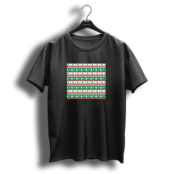 Christmas Red And Green Tree And Star T Shirt 1 t shirt 1