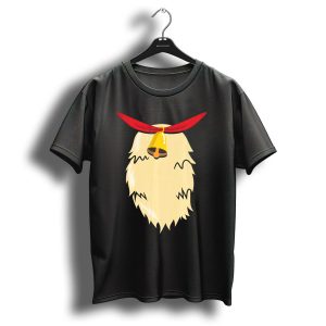 Christmas Reindeer Bell Santa Beard Costume T Shirt