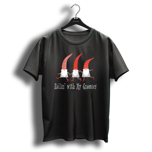 Christmas Rollin With My Gnomies Funny Gnome Trio T Shirt 1 t shirt 1