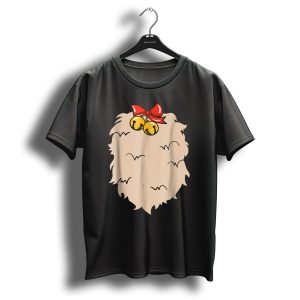 Christmas Rudolph Reindeer Costume Diy With Bells And Bow T-Shirt