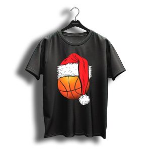 Christmas Santa Basketball Ball Sport T-Shirt