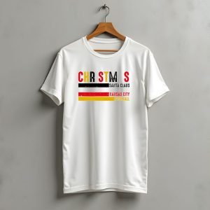 Christmas Santa Claus Hot Cocoa Kansas City Football T-Shirt