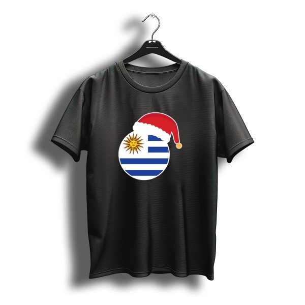 Christmas Santa Claus Uruguay Flag Circle T Shirt t shirt 1