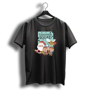 Christmas Squad Santa Elves Reindeer T Shirt