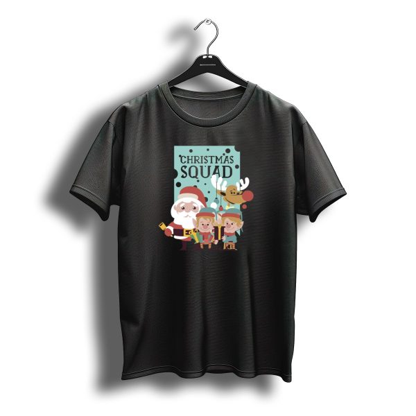 Christmas Squad Santa Elves Reindeer T Shirt t shirt 1