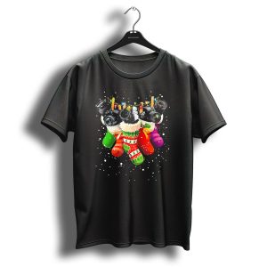 Christmas Stocking Cameras With Festive Lights For Photography Lovers T-Shirt