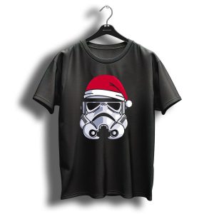 Christmas Stormtrooper Santa Hat Minimalist T Shirt