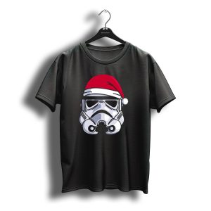 Christmas Stormtrooper Santa Hat Minimalist T-Shirt