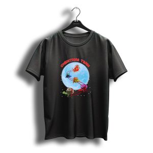 Christmas Team Turtle Santa With Sloth Ocean Boho T-Shirt