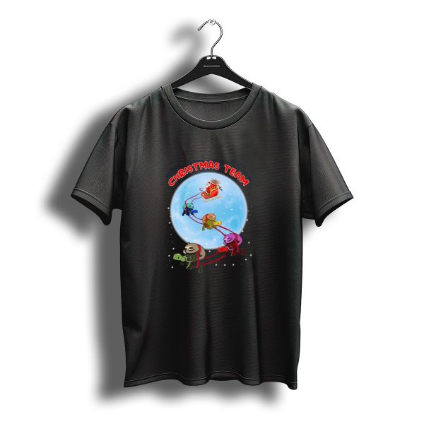 Christmas Team Turtle Santa With Sloth Ocean Boho T Shirt t shirt 1