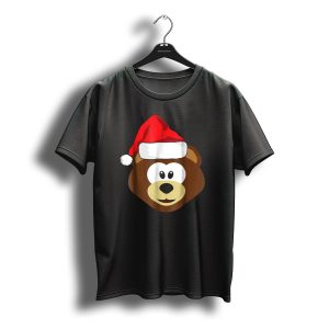 Christmas Teddy Bear Santa Hat For Family Photos T-Shirt