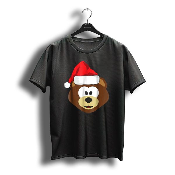 Christmas Teddy Bear Santa Hat For Family Photos T Shirt t shirt 1