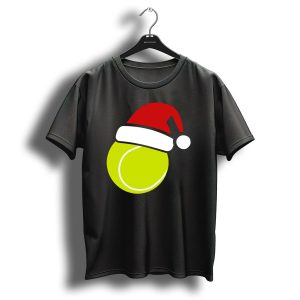 Christmas Tennis Ball Santa Hat T Shirt
