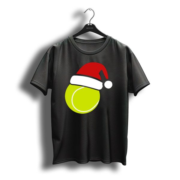 Christmas Tennis Ball Santa Hat T Shirt t shirt 1