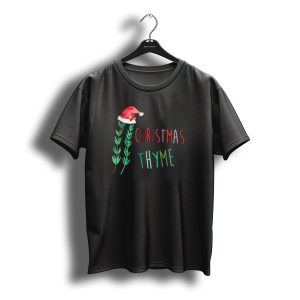 Christmas Thyme Santa Hat Herb Fun T-Shirt