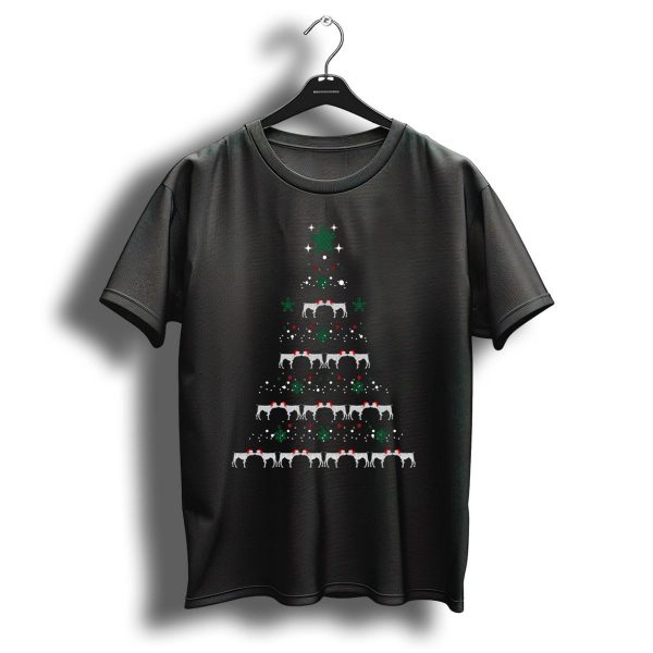Christmas Tree German Shorthaired Pointer Dog Pattern With Holiday Decorations T Shirt 1 t shirt 1