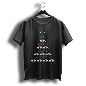 Christmas Tree Schnauzer Dog Festive T-Shirt