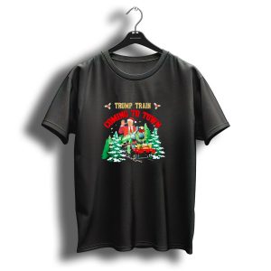 Christmas Trump Train Is Coming To Town T Shirt 1