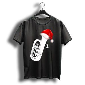 Christmas Tuba Santa Band Players Festive Holiday Instrument T Shirt