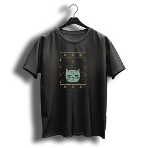 Christmas Uglycat Reindeer Festive Knit T Shirt