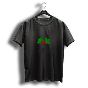 Christmas Unicorn Holly Horn Whimsical Festive T Shirt
