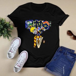 Chtnca11019 Notre Dame Fighting Irish And Hogwarts Inspired Crossover T-Shirt