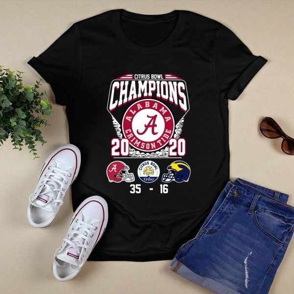 Citrus Bowl Champions Alabama Crimson Tide 2020 Citrus Bowl Vrbo shirt Style 1 Black 1