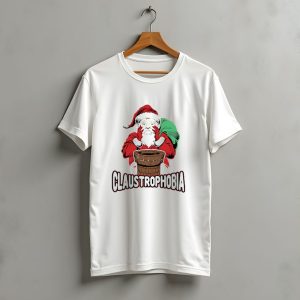 Claustrophobia Santa Claus Chimney Christmas T-Shirt