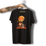 Clemson Tigers Halloween Full Moon Pumpkin Charlie And Snoopy Silhouette Scene 495 L1Ttt T-Shirt