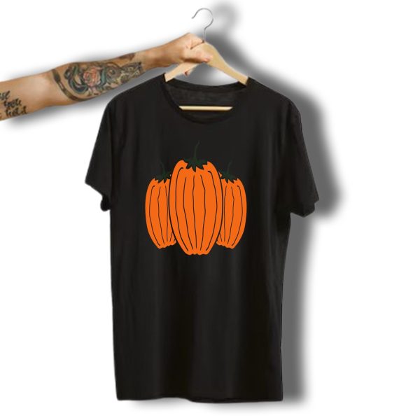 Clipart Cool Three Halloween Pumpkins T Shirt t shirt 1