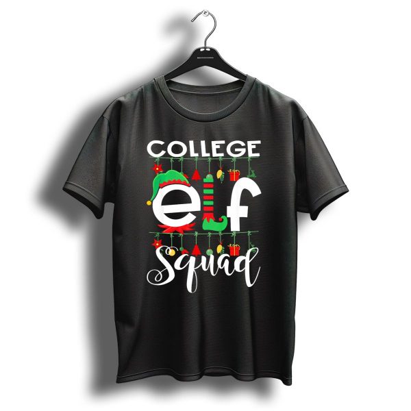 College Elf Squad Christmas Teacher Holiday Team T Shirt 1 t shirt 1