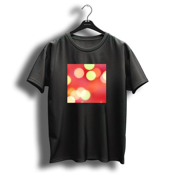Colored Lights Bokeh Christmas Glow T Shirt 1 t shirt 1