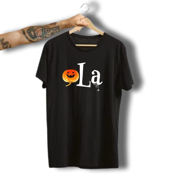 Comma La Kamala Harris Halloween Pumpkin Spider Web T Shirt t shirt 1