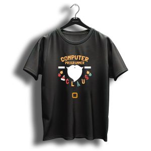 Computer Programmer Claus Santa Beard Ornaments Christmas T Shirt