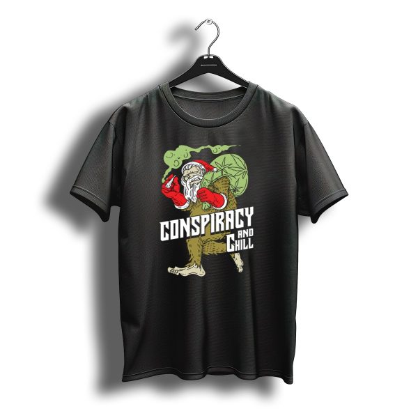 Conspiracy Weihnachtsmann Raucht Gras Fun Santa Bigfoot Smoking Christmas Weed T Shirt t shirt 1