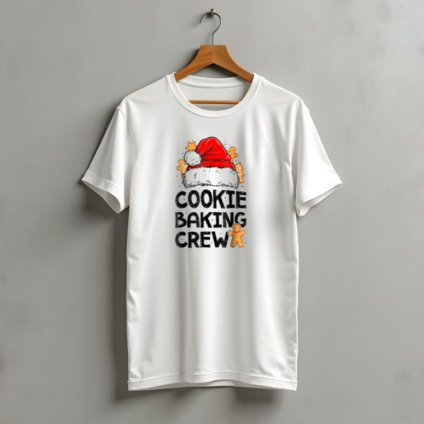 Cookie Baking Crew Gingerbread Santa Hat Christmas Fun T Shirt t shirt 1 1