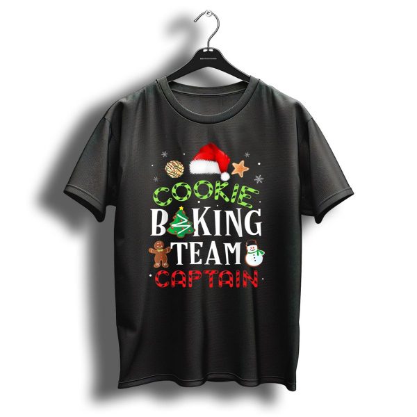 Cookie Baking Team Captain Gingerbread Christmas Hat Snowman T Shirt 1 t shirt 1