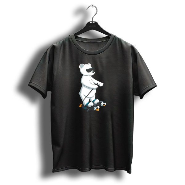Cool Christmas Polar Bear Skiing On Penguin Skis T Shirt 1 t shirt 1