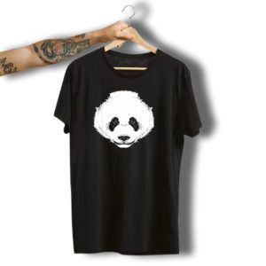 Cool Funny Panda Face Halloween Dress Up Panda Face T-Shirt