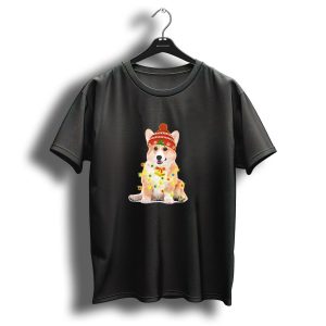 Corgi Christmas Lights Festive Holiday Sweater Hat T Shirt