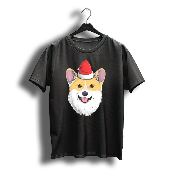 Corgi Dog Santa Claus Hat Christmas X Face T Shirt t shirt 1