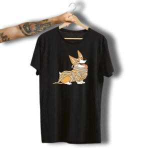 Corgi Mummy Funny Halloween Dog Costume T-Shirt