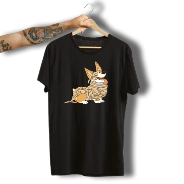Corgi Mummy Funny Halloween Dog Costume T Shirt t shirt 1
