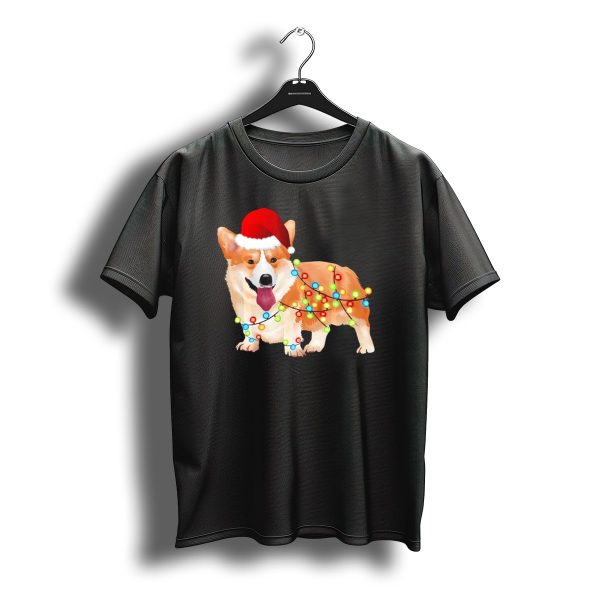 Corgi Santa Christmas Light Corgi T Shirt t shirt 1